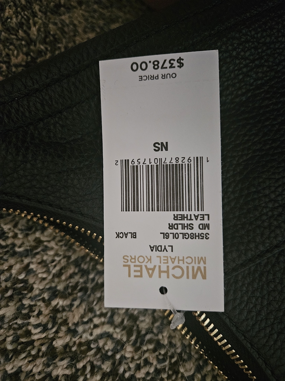 Michael Kors Black Leather Hobo Bag with Coin Wallet - Picture 4 of 9